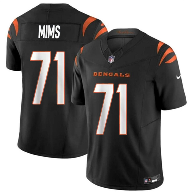 Men's Cincinnati Bengals #71 Amarius Mims Black 2024 Draft F.U.S.E Vapor Untouchable Limited Football Stitched Jersey